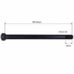 Axe arrière 167.5x12x1,0mm (tête conique) - FB1675BK001