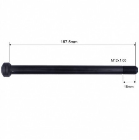 167.5x12x1,0mm Rear Axle - FB1675BK001