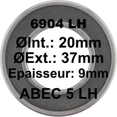 A5 Bearing | 6904 LH 20x37x9