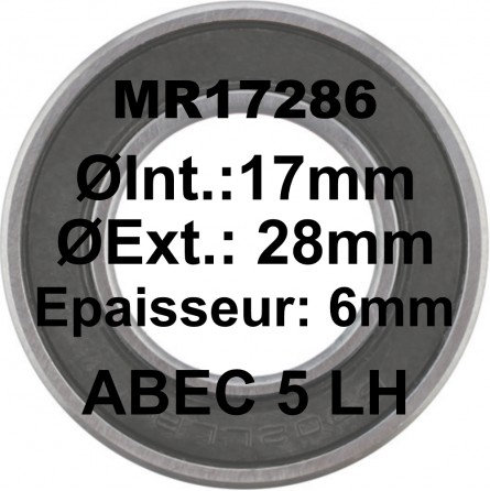 A5 Bearing | MR17286 LLB 17x28x6