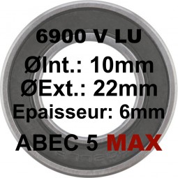 A5 MAX Bearing | 6900 MAX LLU 10x22x6mm (V TYPE)
