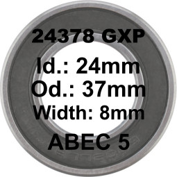 Roulement 24378 SRAM GXP 24x37x8 - ABEC 5