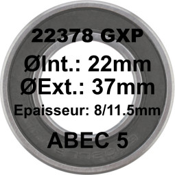 A5 Bearing | SRAM GXP 22378 LH 22x37x8/11.5