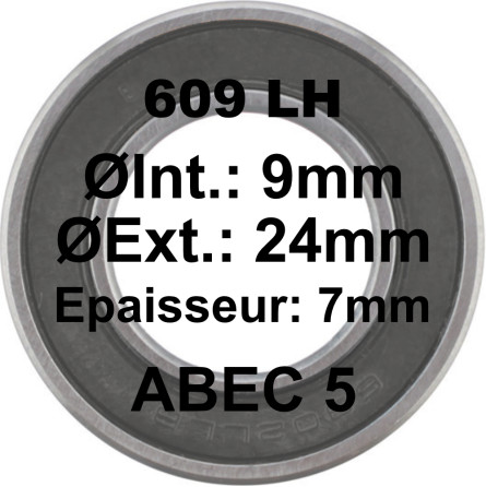 A5 Bearing | 609 LH 9x24x7