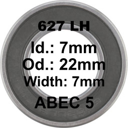 A5 Bearing | 627 LH 7x22x7