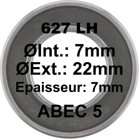A5 Bearing | 627 LH 7x22x7