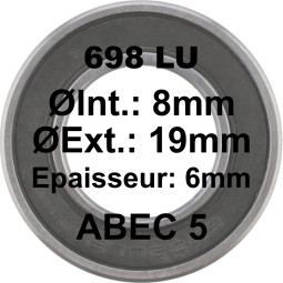 A5 Bearing | 698 LU 8x19x6