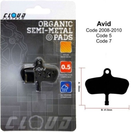 CLOUD Disc brake pads BP-34 Semi metal