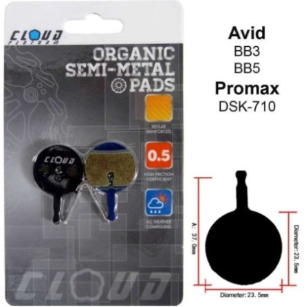 CLOUD Disc brake pads BP-38 Semi Metal