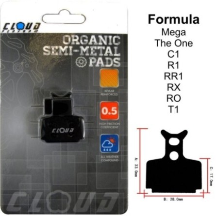 CLOUD Disc brake pads BP-42 Semi metal