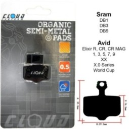 CLOUD Disc brake pads BP-44 Semi metal