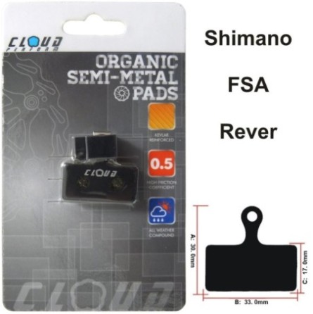 CLOUD Disc brake pads BP-52 Semi metal