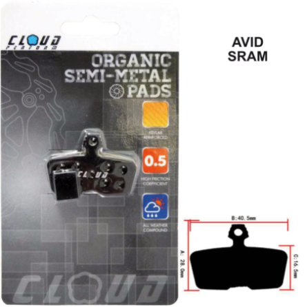 CLOUD Disc brake pads BP-53 Semi metal