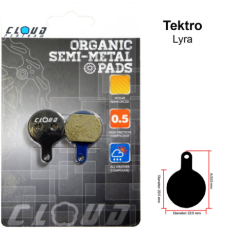 CLOUD Disc brake pads BP-56 Semi metal