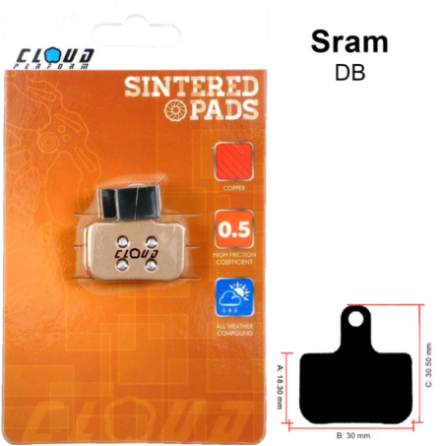 CLOUD Disc brake pads BP-63S Metal