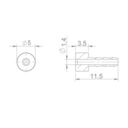 CLOUD Needle for I.D. 2,1 mm Hose fits AVID