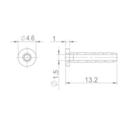 CLOUD Needle for I.D. 2,3 mm Hose fits SHIMANO BH59