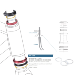 Headset Spacer 46 x 40 x 0.25mm - 1/5"