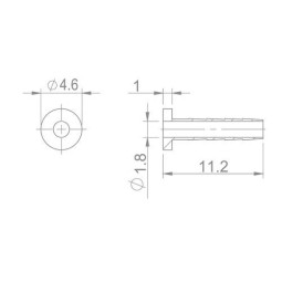 CLOUD Needle for I.D. 2,1 mm Hose fits SHIMANO BH90
