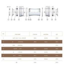 CLOUD BB30 Bottom Bracket 29mm (Sram Dub)