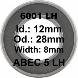 SGM Roulement 6001 LH 12x28x8 - ABEC 5