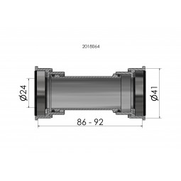 ELVEDES Bottom Bracket PressFit BB86/92 - 24mm (Shimano)