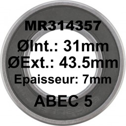 SGM Roulement MR314357 31x43.5x7 - ABEC 5