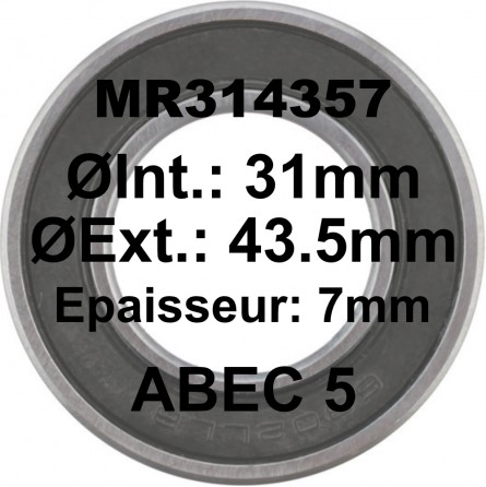 SGM A5 Bearing | MR314357 31x43.5x7