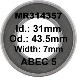 SGM Roulement MR314357 31x43.5x7 - ABEC 5