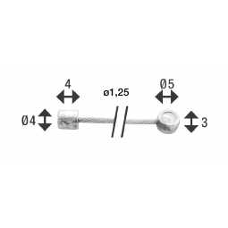ELVEDES 10m Shift Cable 2250mm Ø1.25mm - Universal - Regular