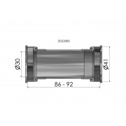 ELVEDES Bottom Bracket PressFit BB86/92 - 30mm