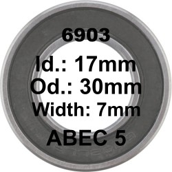 A5 Bearing | 6903 LH 17x30x7 (61903)