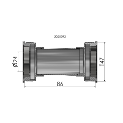 ELVEDES Bottom Bracket T47 - 24mm (Shimano)