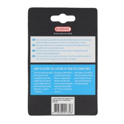 ELVEDES Disc Brake Pads for Shimano (B-Type), Tektro, TRP - Semi-Metallic