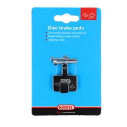 ELVEDES Disc Brake Pads for Shimano (B-Type), Tektro, TRP - Semi-Metallic