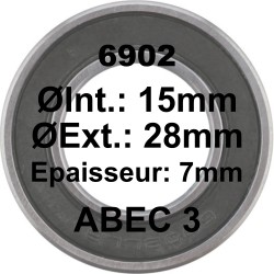 A3 Bearing | 6902 15x28x7