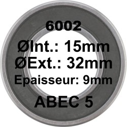 A5 Bearing | 6002 LH 15x32x9