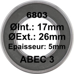 A3 Bearing | 6803 17x26x5