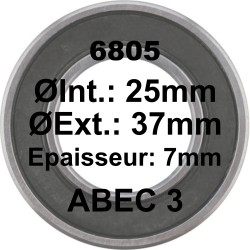 A3 Bearing | 6805 25x37x7