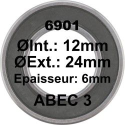 A3 Bearing | 6901 12x24x6