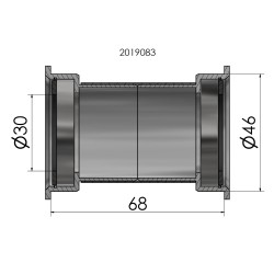 ELVEDES Boitier de Pédalier PF30 68mm - 30mm