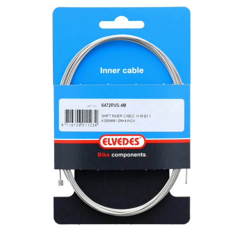 ELVEDES Câble de Transmission 4000mm Ø1,1mm - Universel - Régulier