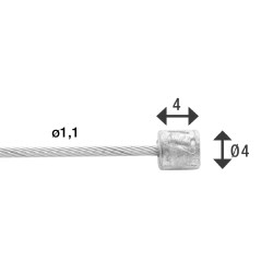 ELVEDES Câble de Transmission 2250mm Ø1,1mm - Universel - Extra Smooth