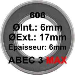 ELVEDES 606 MAX 6x17x6 Bearing