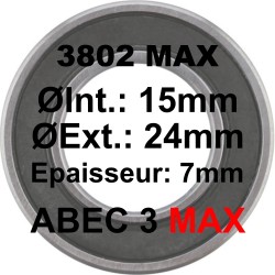 ELVEDES Roulement 3802 MAX 15x24x7