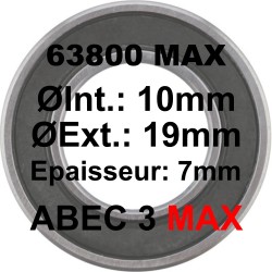 ELVEDES 63800 MAX 10x19x7 Bearing