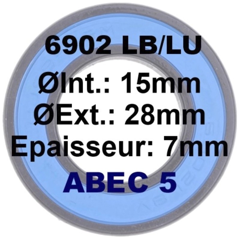SGM A5 Black Coating Bearing | 6902 15x28x7 (61902)