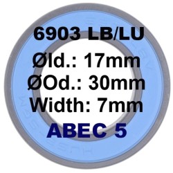 SGM A5 Black Coating Bearing | 6903 17x30x7 (61903)