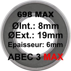 ELVEDES 698 MAX 8x19x6 Bearing