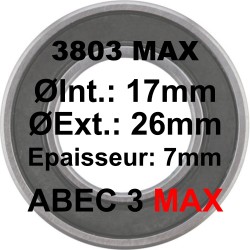 ELVEDES 3803 MAX 17x26x7 Bearing
